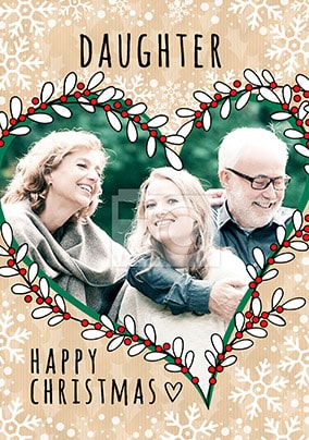 Daughter Photo Christmas Card