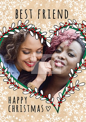 Best Friend Photo Christmas Card