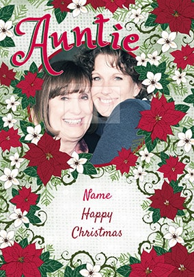 Auntie Photo Christmas Card