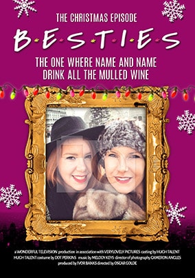 Besties Photo Upload Christmas Card