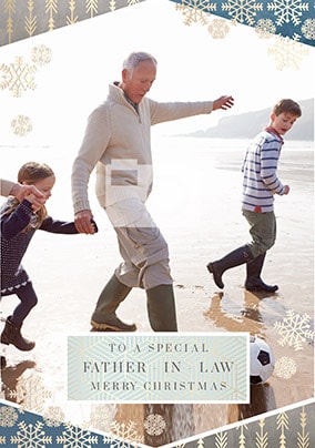 Father-In-Law At Christmas Photo Card