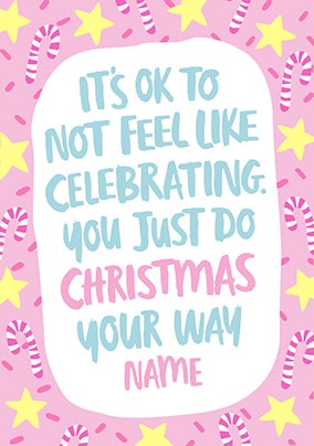 Do it Your way Personalised Christmas Card