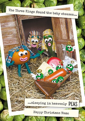 Baby Cheeses Personalised Christmas Card