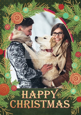 Happy Christmas Festive Photo Card