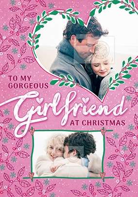 Gorgeous Girlfriend At Christmas Photo Card
