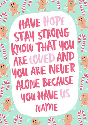 You have Us Personalised Christmas Card