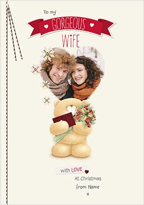 Gorgeous Wife Christmas Photo Card