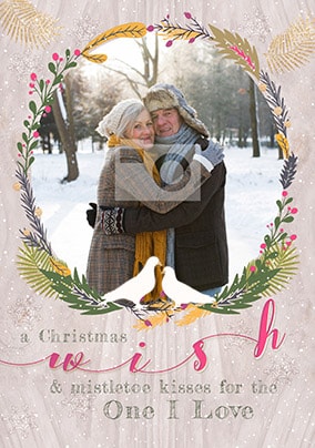 One I Love Christmas Wish Photo Card