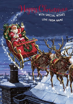 Happy Christmas Special Wishes Personalised Card