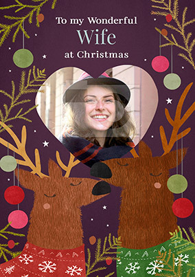 Wonderful Wife at Christmas Photo Card