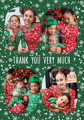 Thank You Very Much Photo Xmas Card
