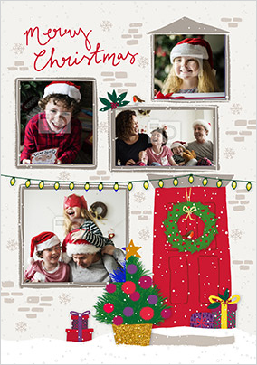 Home Sweet Home Across the Miles photo Christmas Card