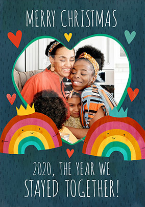 The Year we stayed Together personalised Christmas Card