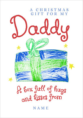 Christmas Gift for Daddy Personalised Card