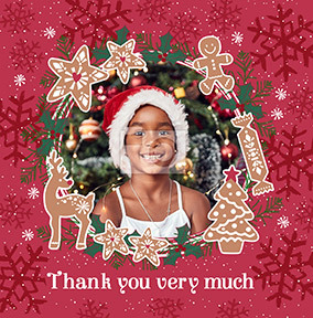 Christmas Thank You Photo Card