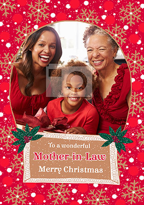 Mother in sales law at christmas