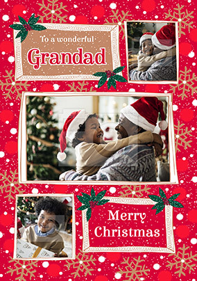 Grandad at Christmas Photo Card