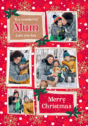 Mum at Christmas Photo Card