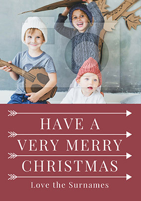 Very Merry Christmas Photo Card