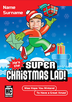 Super Christmas Lad Spoof Photo Card