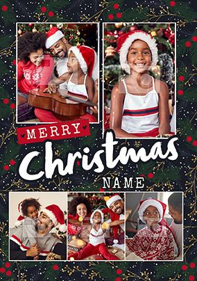 Merry Christmas Festive Photo card