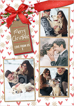 Love From Us Christmas Card