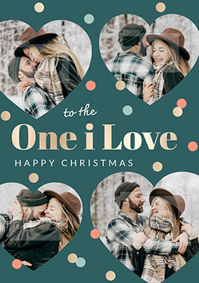 One I Love Happy Christmas Photo Card