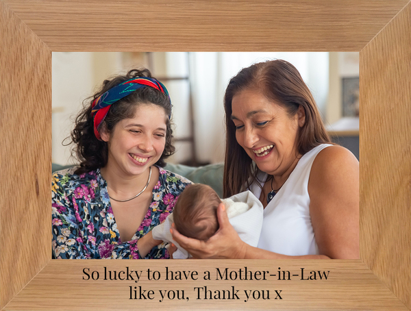 All That You Do Mother-In-Law Personalised Wooden Photo Frame - Landscape