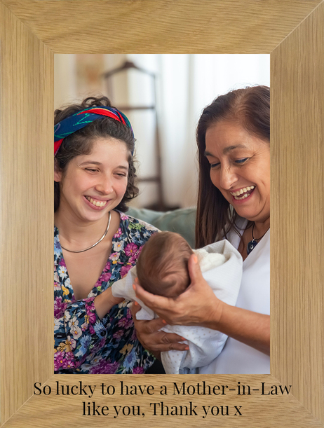 All That You Do Mother-In-Law Personalised Wooden Photo Frame - Portrait
