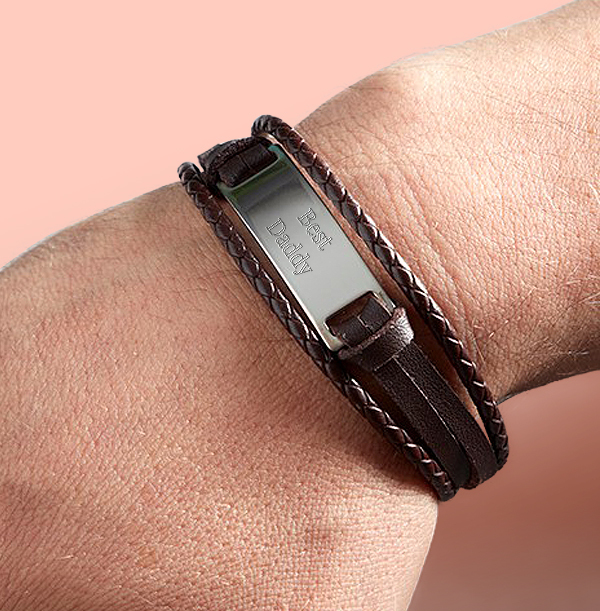Best Daddy Personalised Men's Bracelet