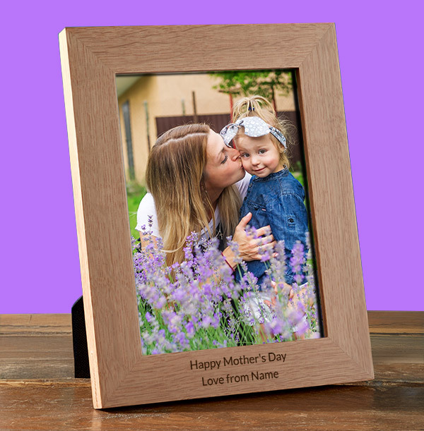 Mother's Day Personalised Wooden Photo Frame - Portrait