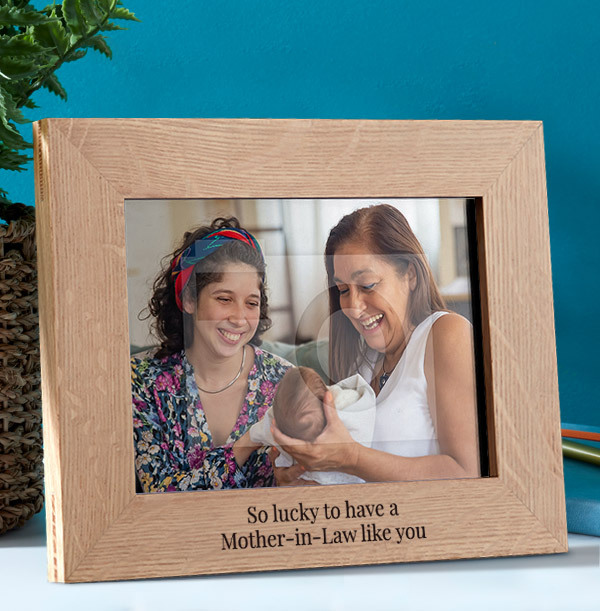 All That You Do Mother-In-Law Personalised Wooden Photo Frame - Landscape