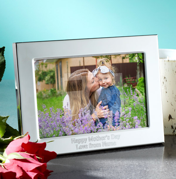 Mother's Day Personalised Metal Photo Frame - Landscape