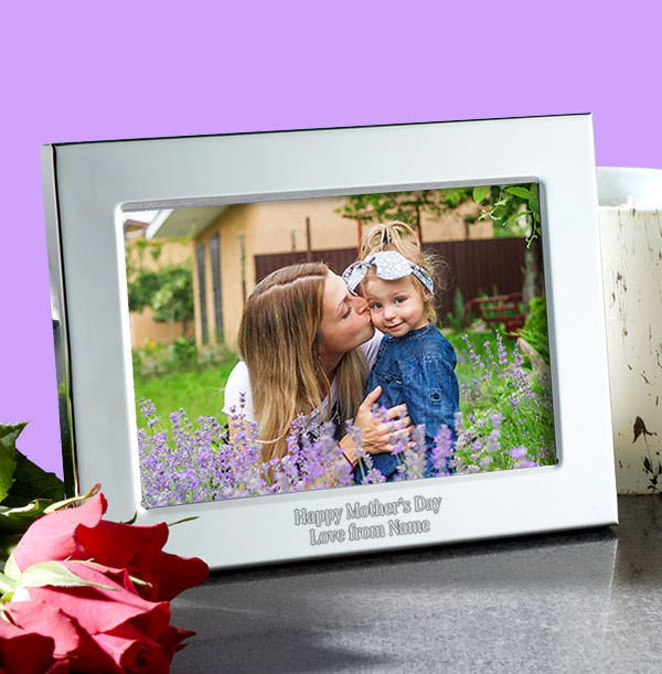 Mother's Day Personalised Metal Photo Frame - Landscape