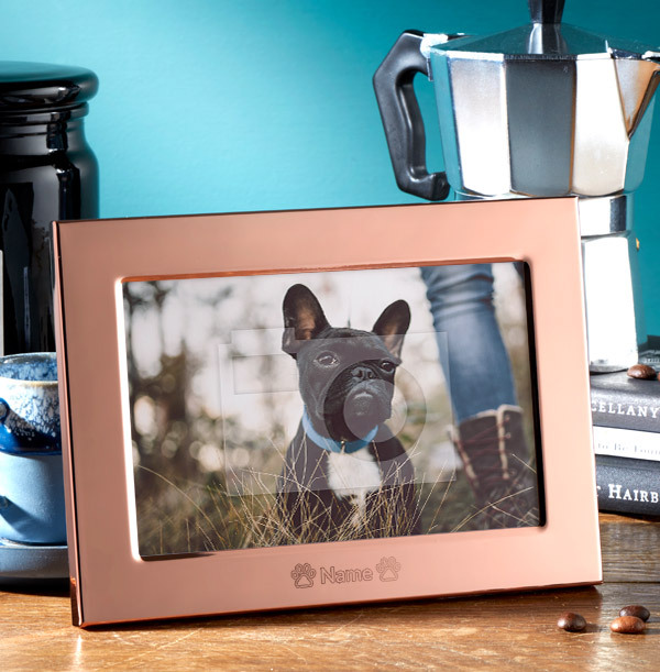 Pet Personalised Metal Photo Frame - Landscape
