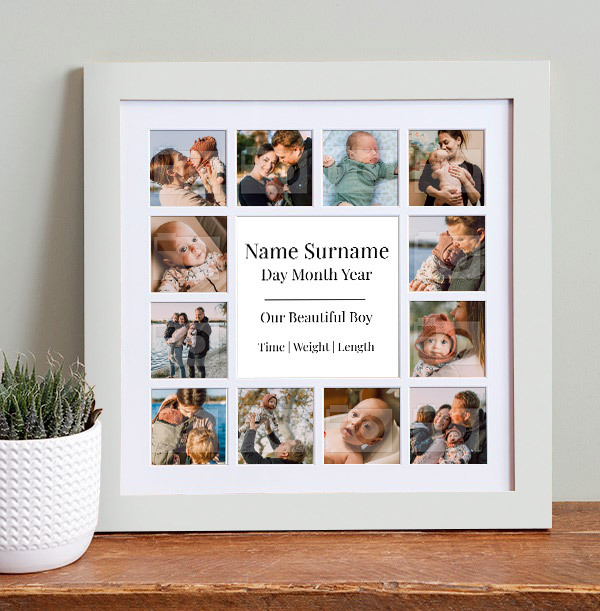 Baby Boy Photo Collage Frame