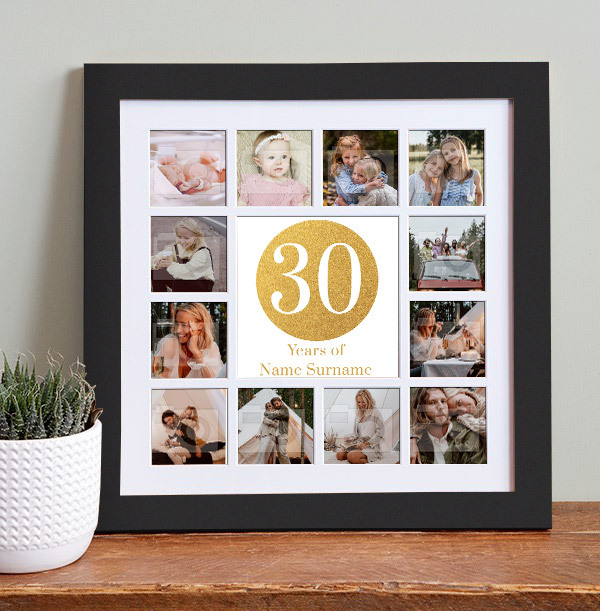 30th Birthday Photo Collage Frame