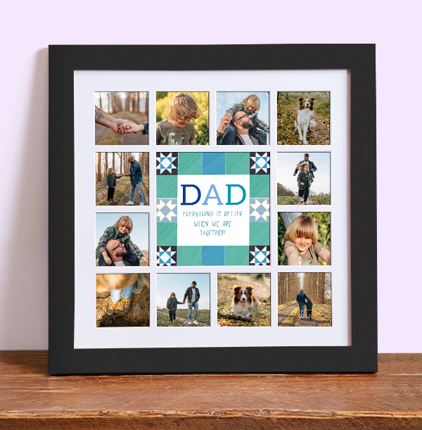 Dad Better Together Photo Collage Frame