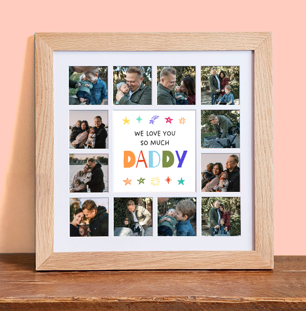 Love You So Much Daddy Multi Photo Collage Frame