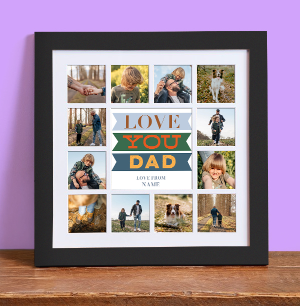 Love You Dad Multi Photo Collage Frame