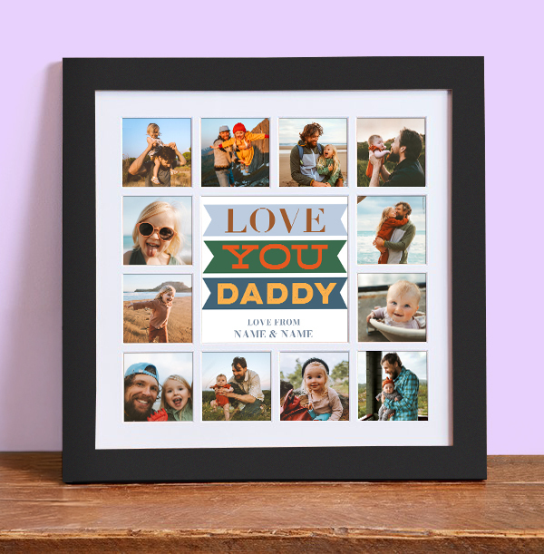 Love You Daddy Multi Photo Collage Frame