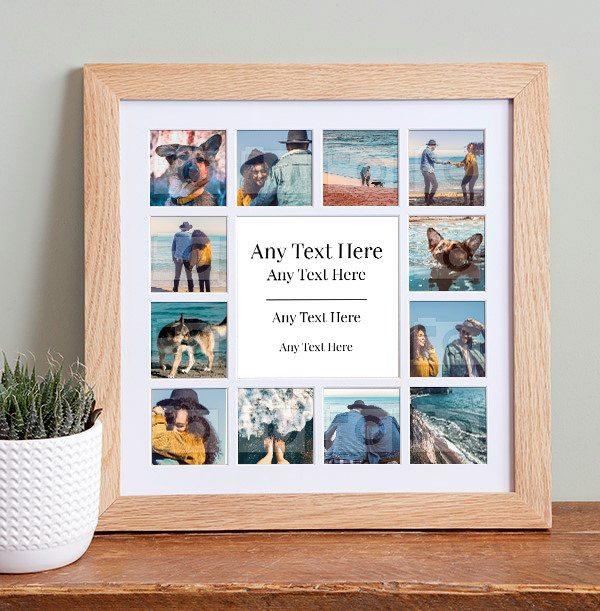 Any Text Photo Collage Frame