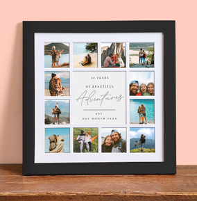 Personalised Anniversary Photo Collage Frame