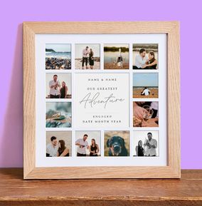 Photo of Engagement Photo Collage Frame
