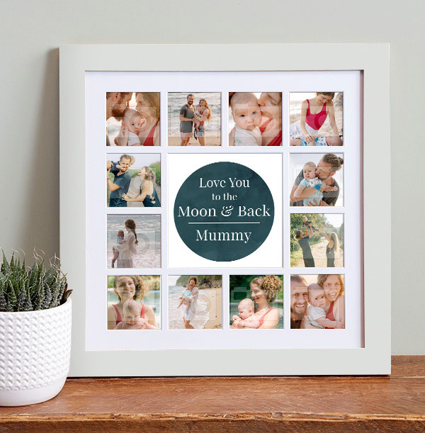 Mummy To the Moon and Back Photo Collage Frame