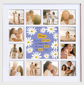 Mum Daisy Design Photo Collage Frame