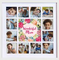Tap to view Wonderful Mum Photo Collage Frame