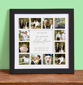 Mr & Mr Wedding Photo Collage Frame