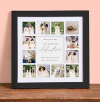Tap to view Mrs & Mrs Wedding Photo Collage Frame