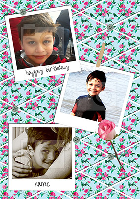 General Birthday - Fabric Photo Board